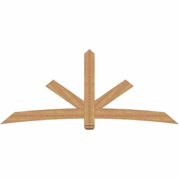 Ekena Millwork Alberta Smooth Timber Gable Bracket, Western Red Cedar, 96"W x 40"H x 3 1/2"D x 5 1/2"F, 10/12 Pitch GBW096X40X0406ALB00SWR - main